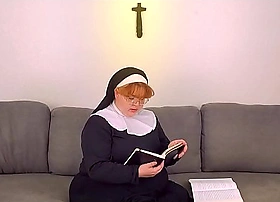 Sunday crammer special obese nun fucks crucifix -short