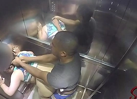 Sorayyaa e leo ogro foram pegos fudendo no elevador