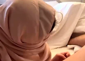 Shy Stepmother And Son Share a Bed In A Hotel